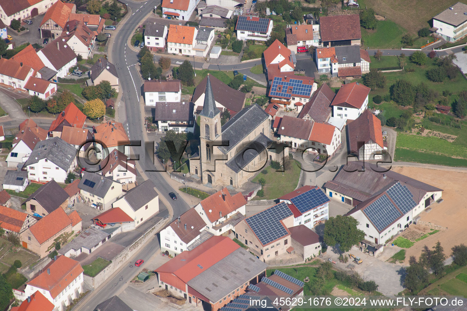 Aerial photograpy of Cheap home-Waldmühlbach in Waldmühlbach in the state Baden-Wuerttemberg, Germany