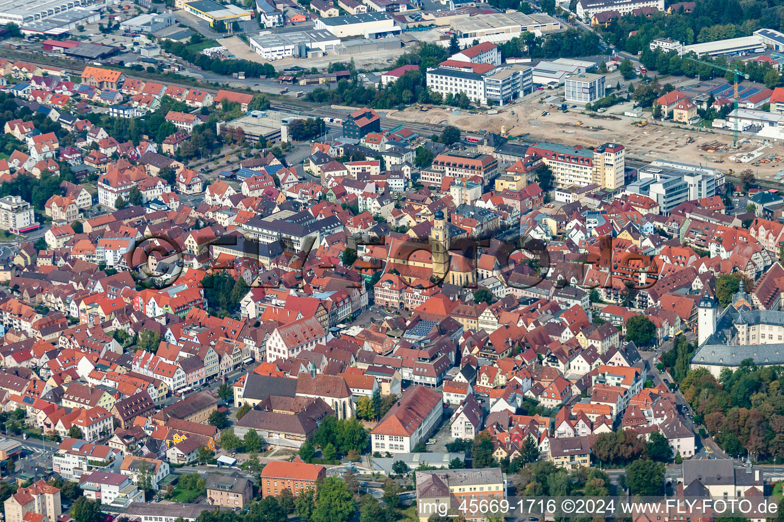 Old Town in Bad Mergentheim in the state Baden-Wuerttemberg, Germany