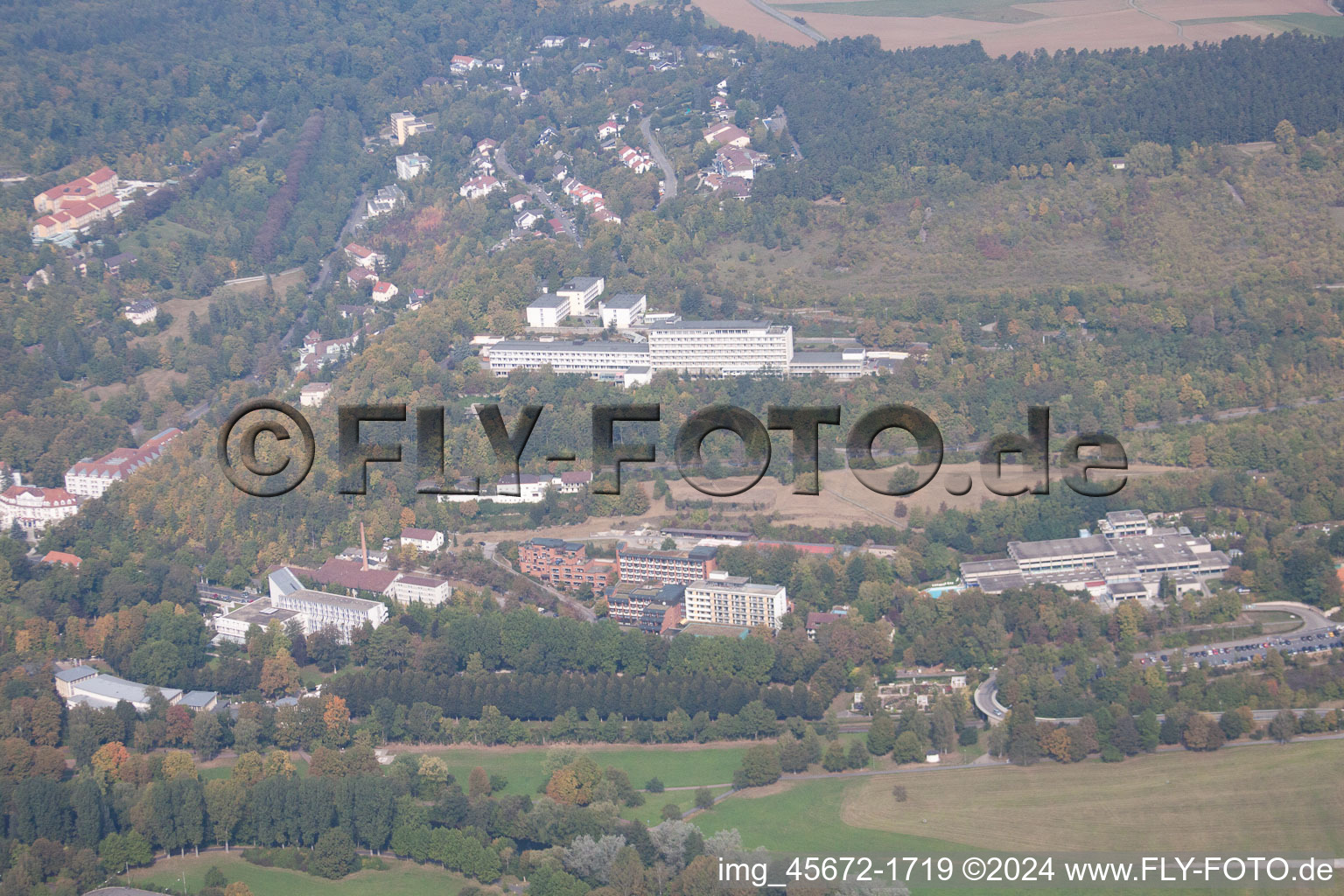 Aerial photograpy of Würth in Bad Mergentheim in the state Baden-Wuerttemberg, Germany