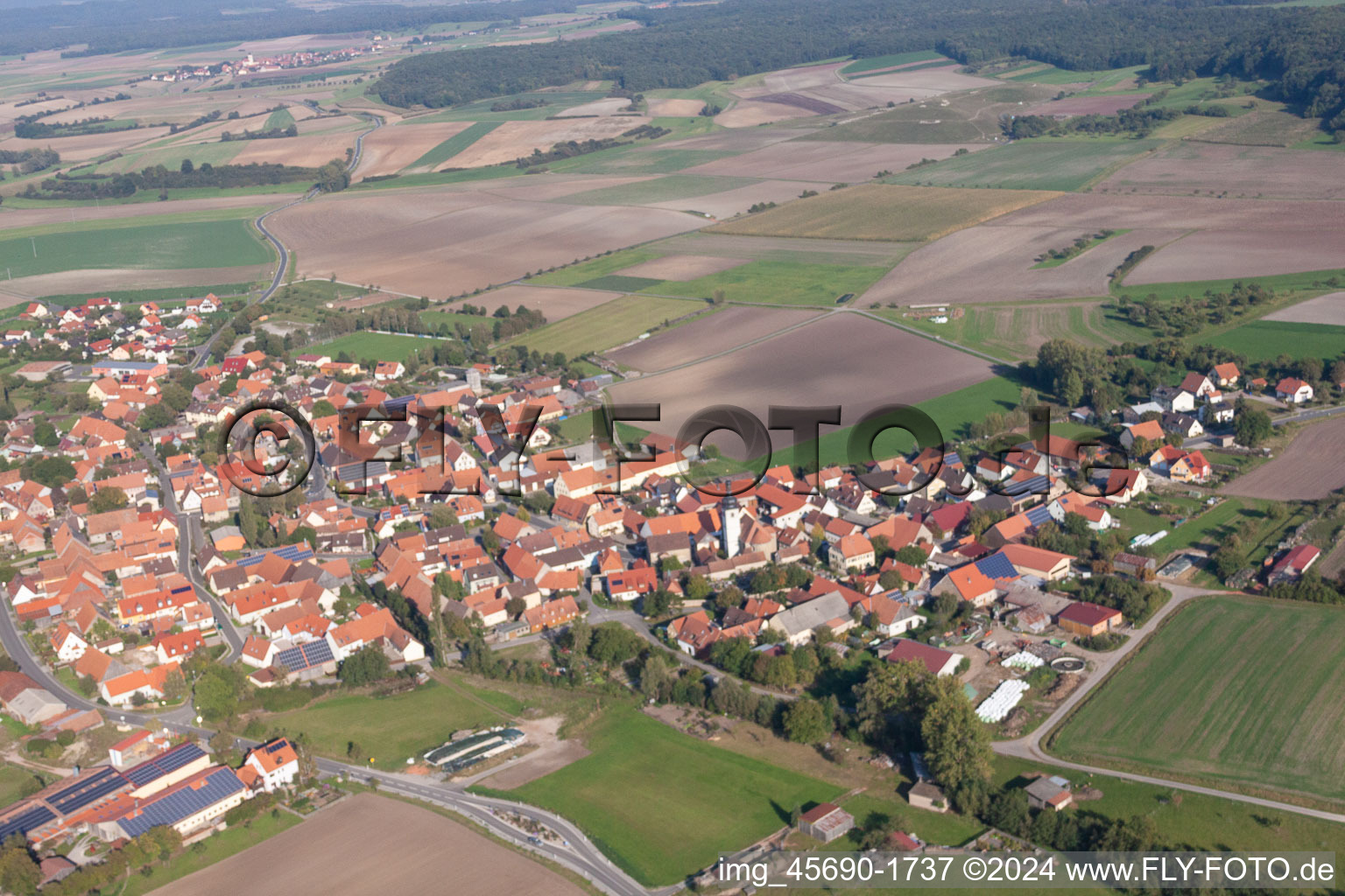 Nenzenheim in the state Bavaria, Germany