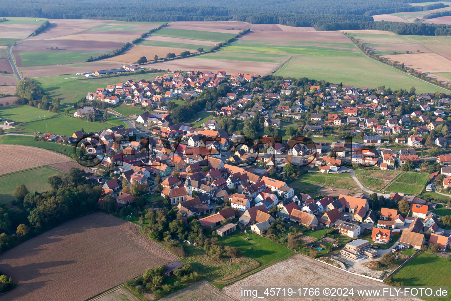 District Steppach in Pommersfelden in the state Bavaria, Germany