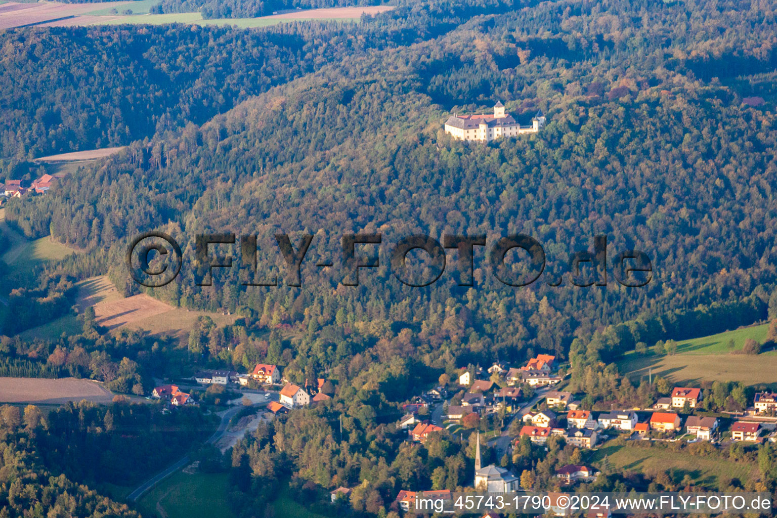 Greifenstein Castle in Heiligenstadt in Oberfranken in the state Bavaria, Germany