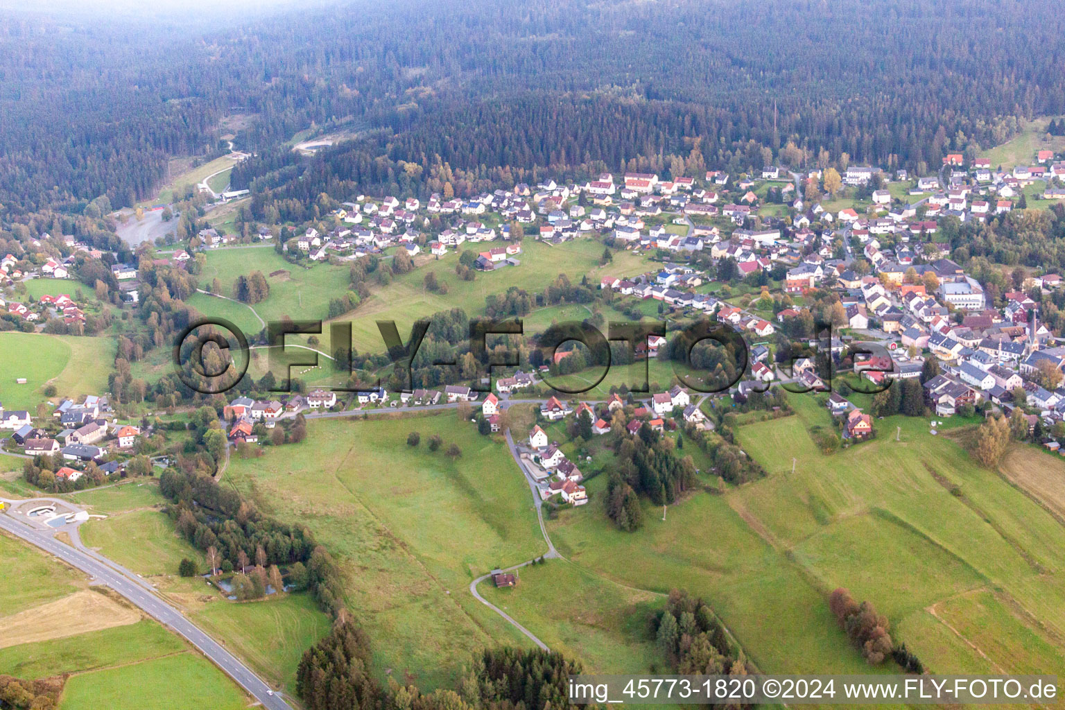 District Fröbershammer in Bischofsgrün in the state Bavaria, Germany