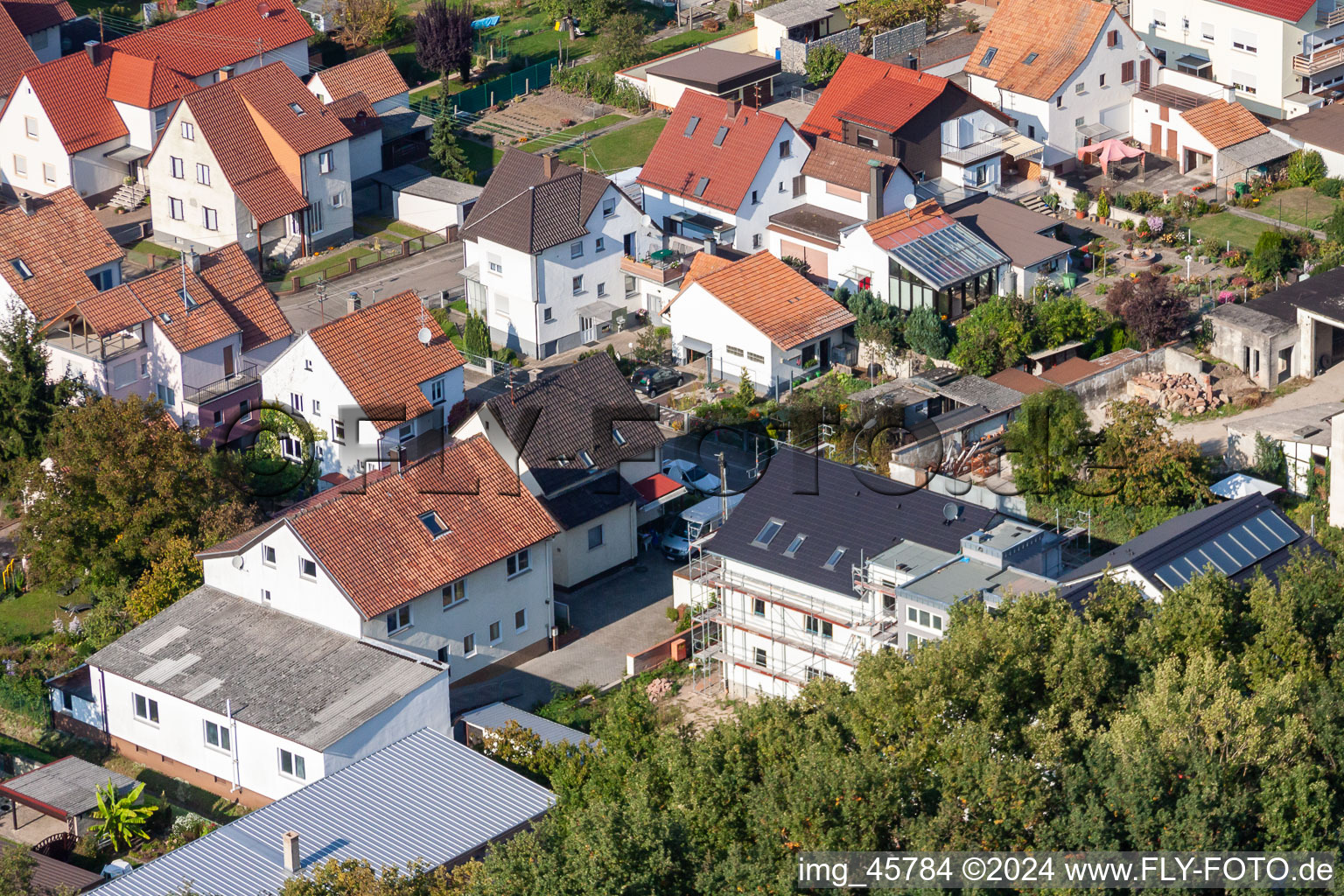 Garden City settlement in Kandel in the state Rhineland-Palatinate, Germany