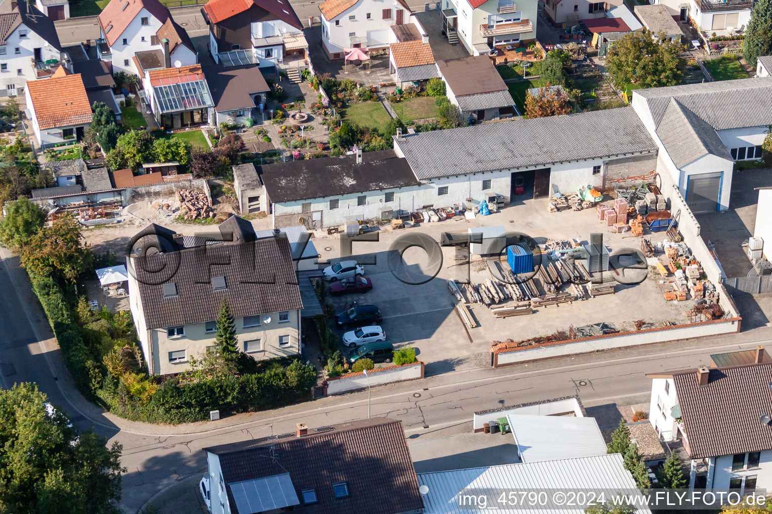 Construction yard in Kandel in the state Rhineland-Palatinate, Germany