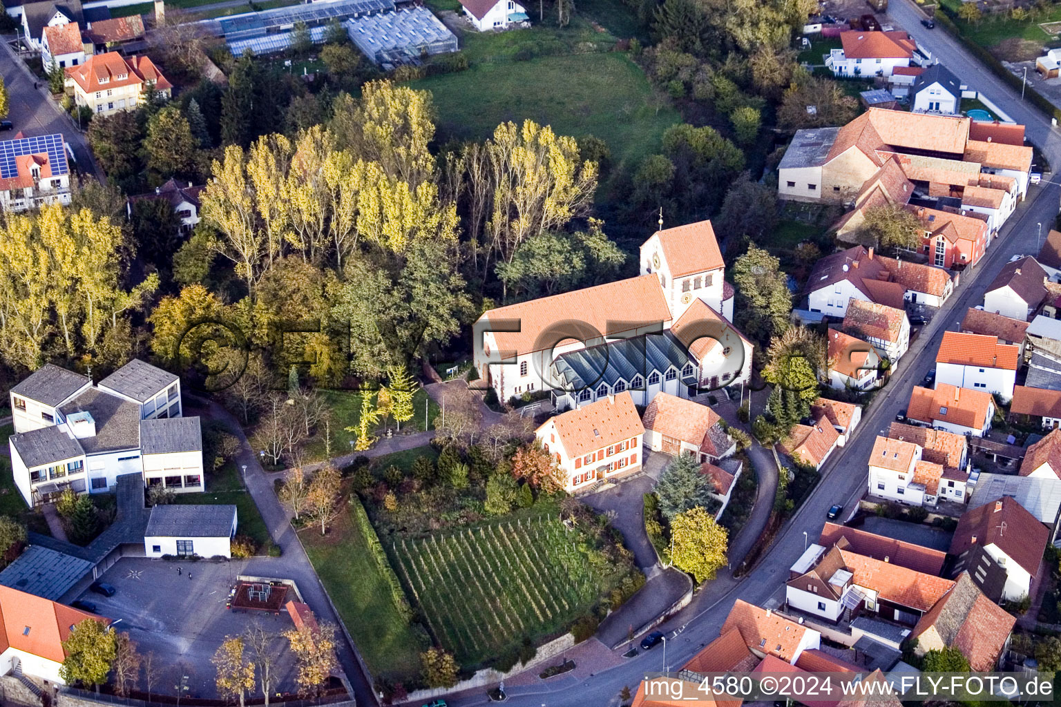 Church building in the village of in Hoerdt in the state Rhineland-Palatinate