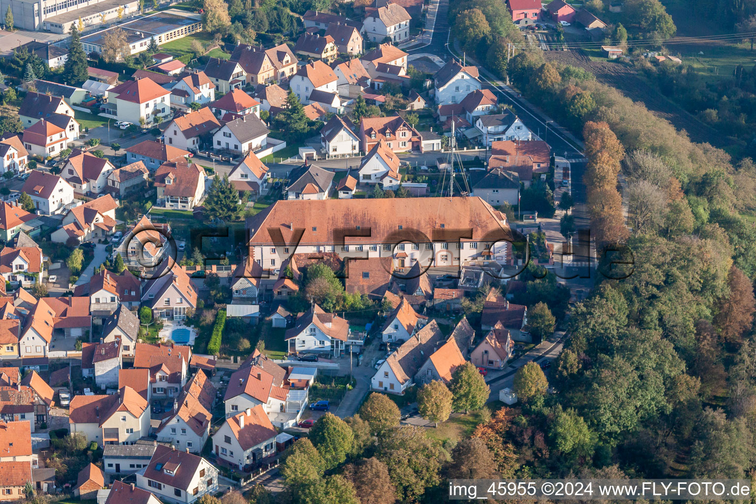 Fire department in the district Neulauterburg in Lauterbourg in the state Bas-Rhin, France