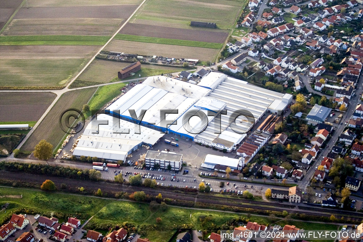 Building and production halls on the premises of Kardex Remstar Produktion Deutschland GmbH Kardex-Platz in the district Sondernheim in Bellheim in the state Rhineland-Palatinate