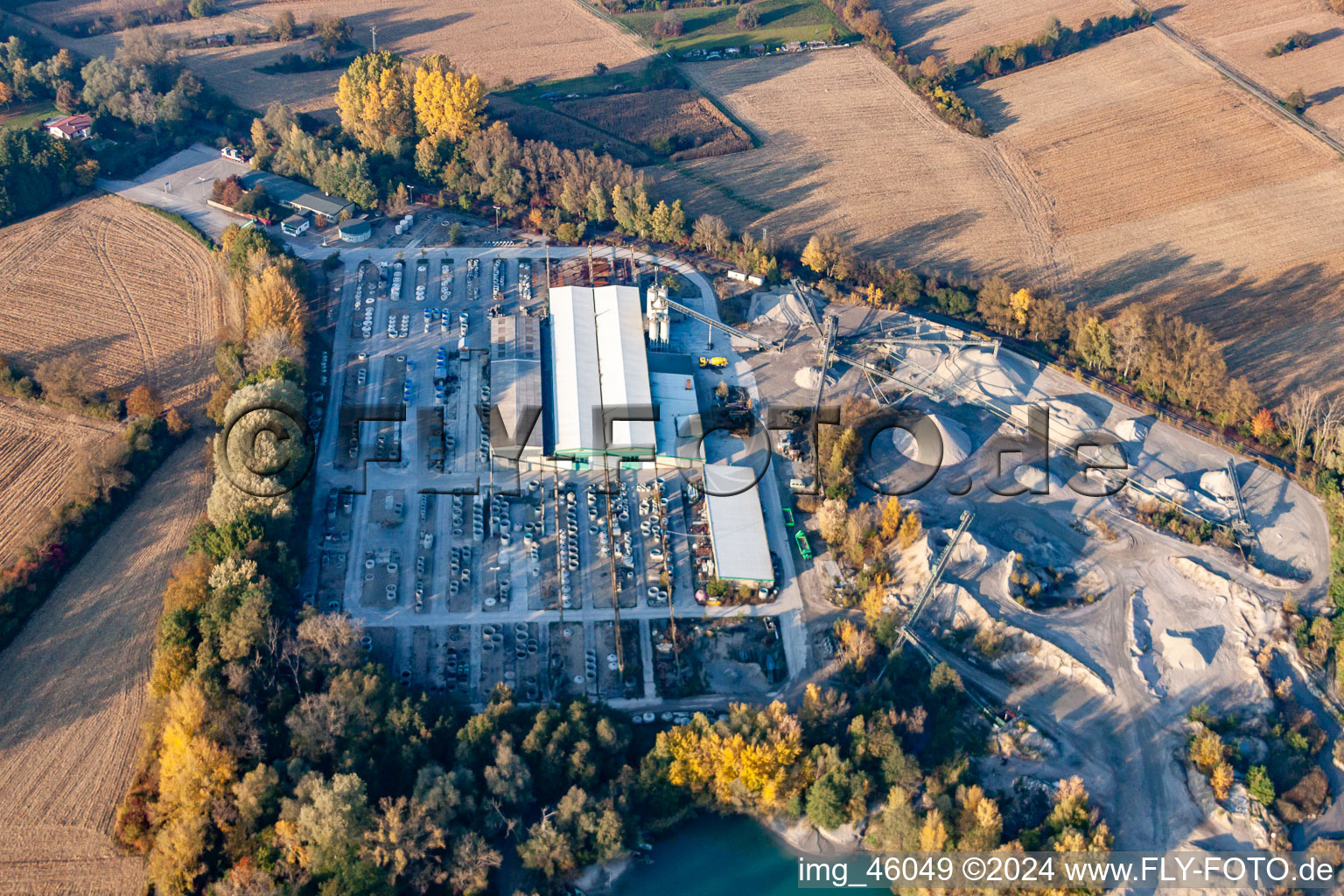 Heidelberg Materials mineral lime in Hagenbach in the state Rhineland-Palatinate, Germany