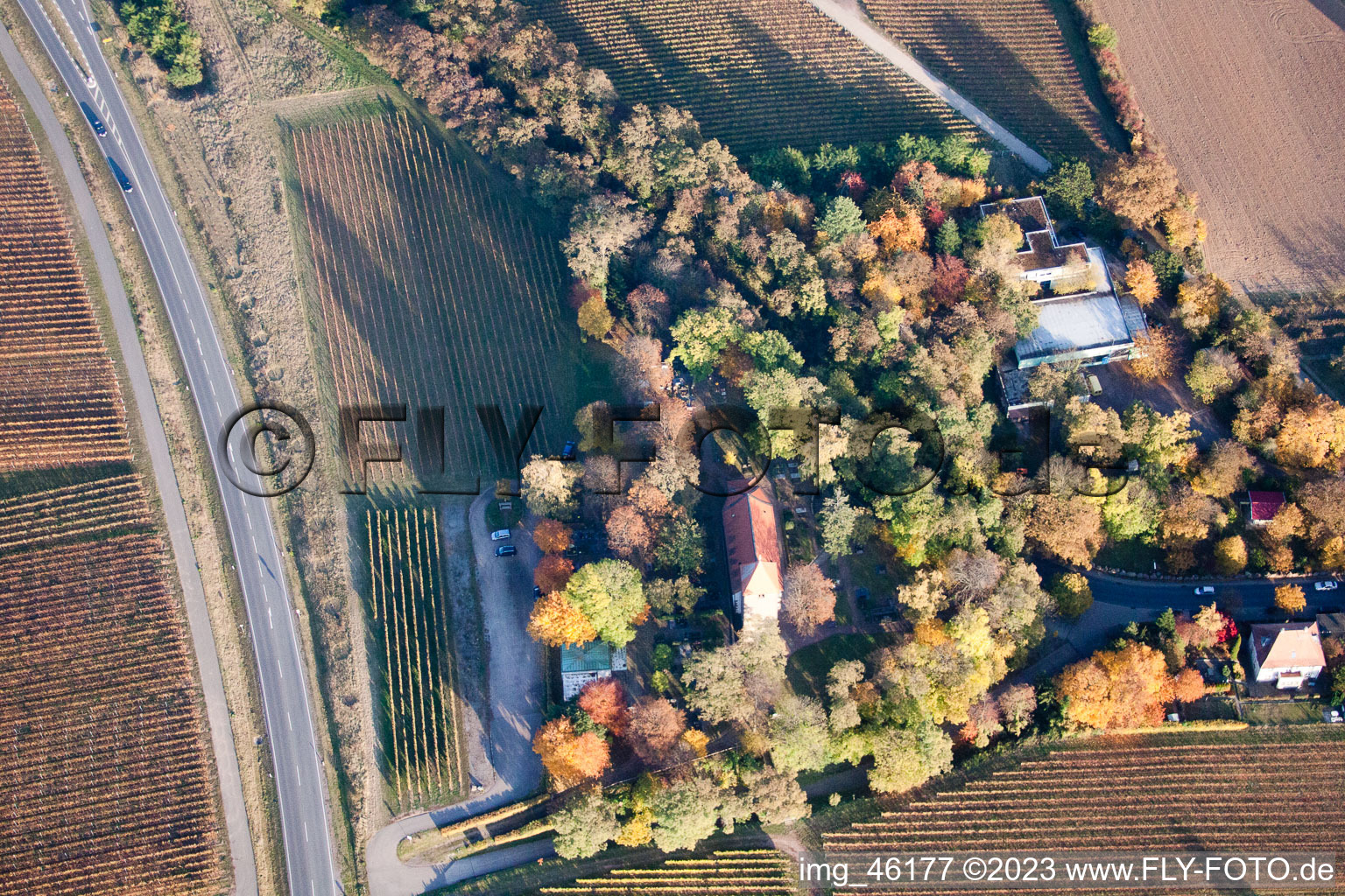 Aerial photograpy of District Wollmesheim in Landau in der Pfalz in the state Rhineland-Palatinate, Germany