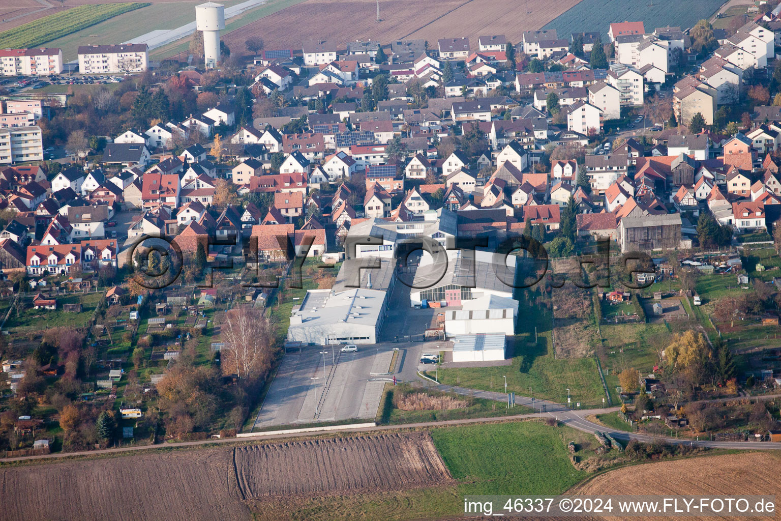 Rheinstrasse, DBK in Kandel in the state Rhineland-Palatinate, Germany