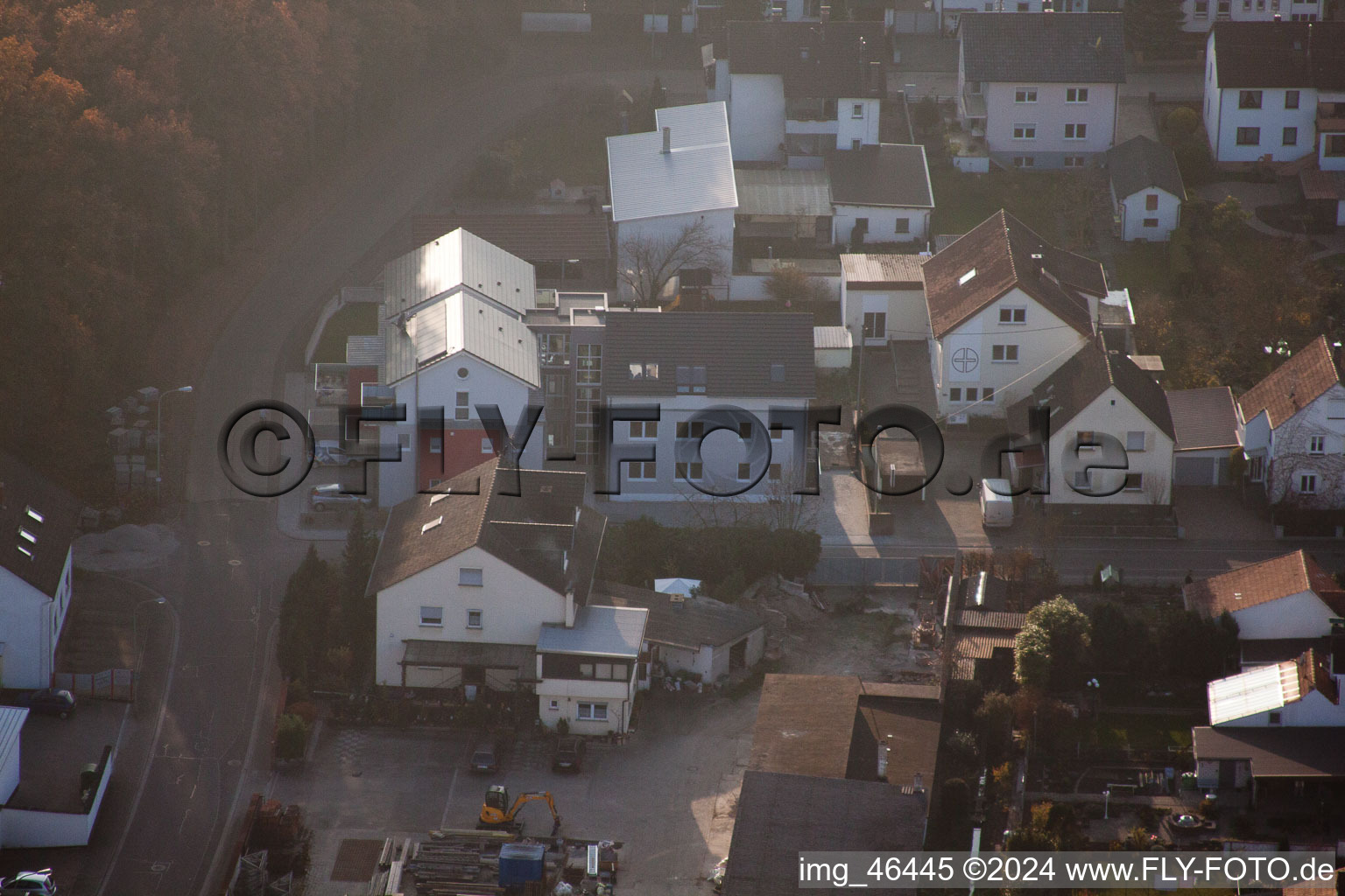 Kandel in the state Rhineland-Palatinate, Germany from a drone