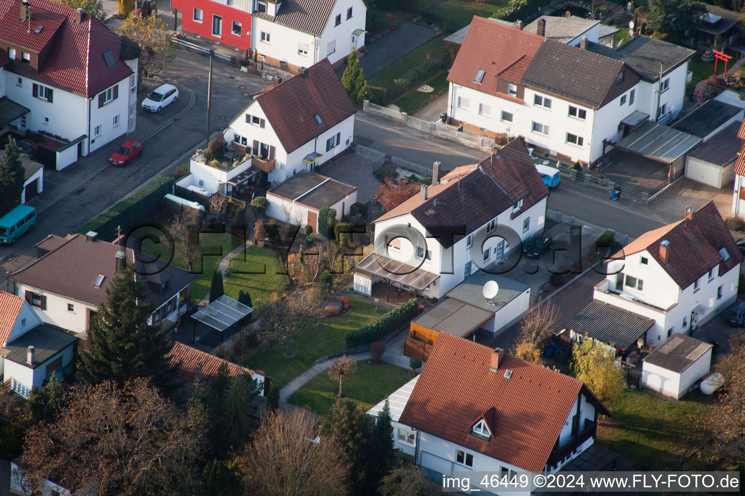 Aerial photograpy of Kandel in the state Rhineland-Palatinate, Germany