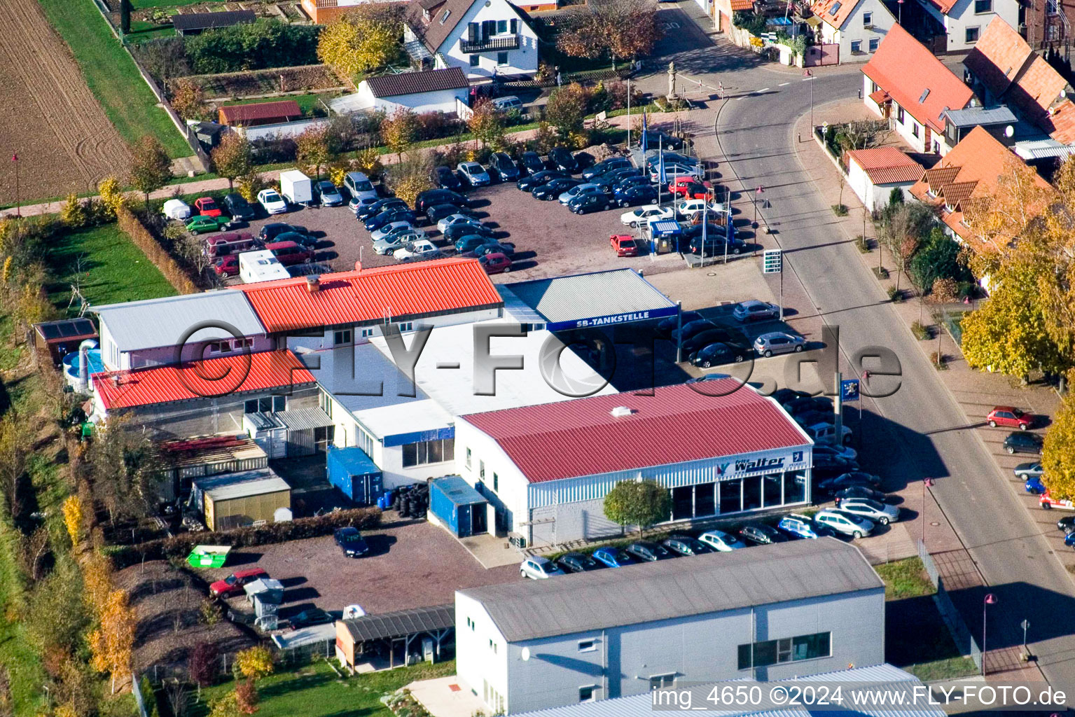 Main Street Car Dealership Walter in Steinweiler in the state Rhineland-Palatinate, Germany