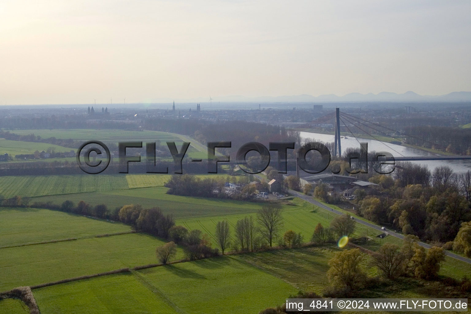 Motorway bridge from the northeast in Speyer in the state Rhineland-Palatinate, Germany