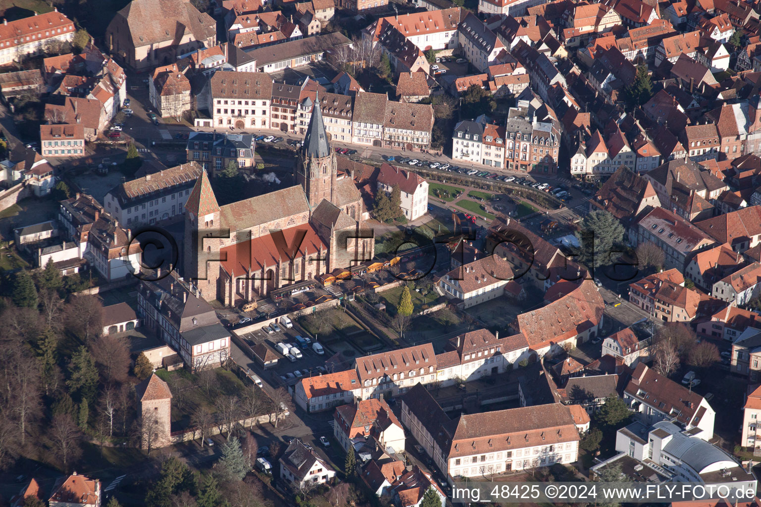 Wissembourg in the state Bas-Rhin, France out of the air