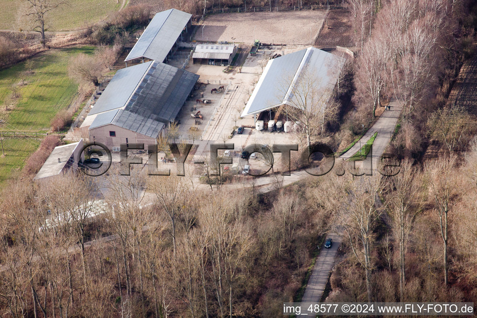 Germersheim in the state Rhineland-Palatinate, Germany out of the air