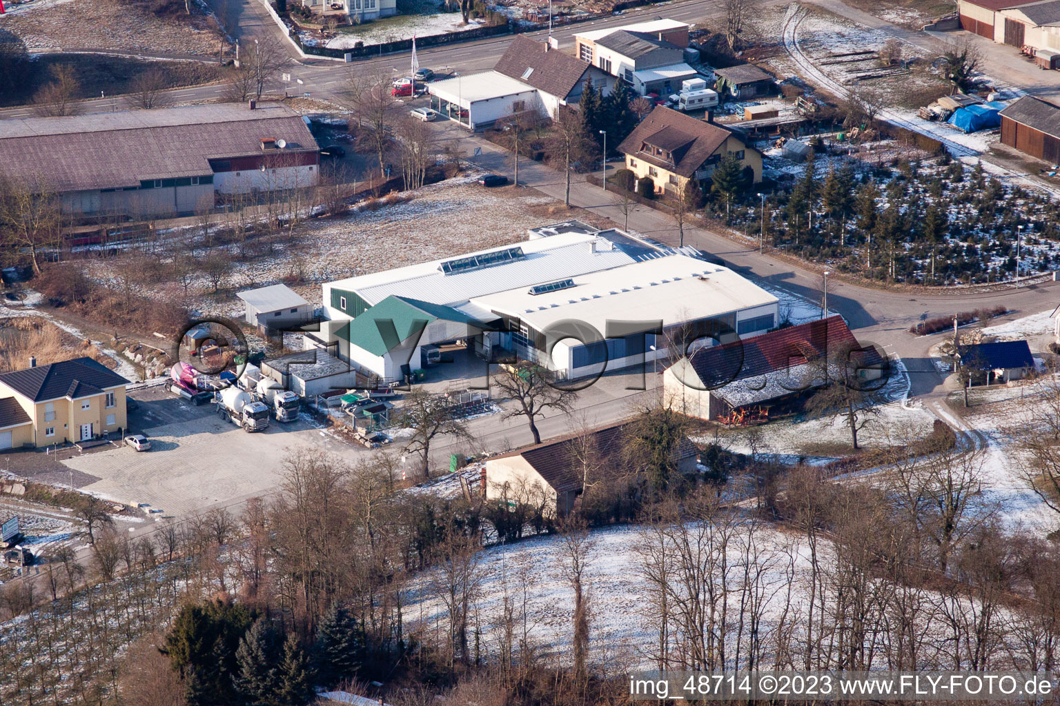 Aerial photograpy of AVN GmbH in Neuenbürg in the state Baden-Wuerttemberg, Germany