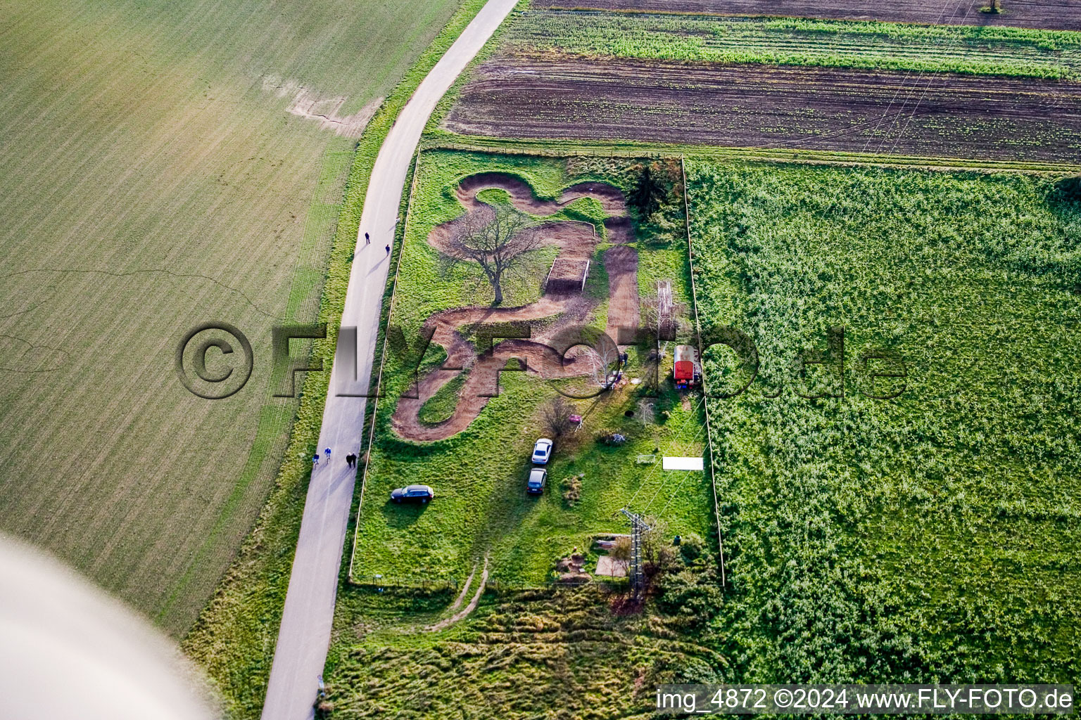 Karting track in Neulußheim in the state Baden-Wuerttemberg, Germany