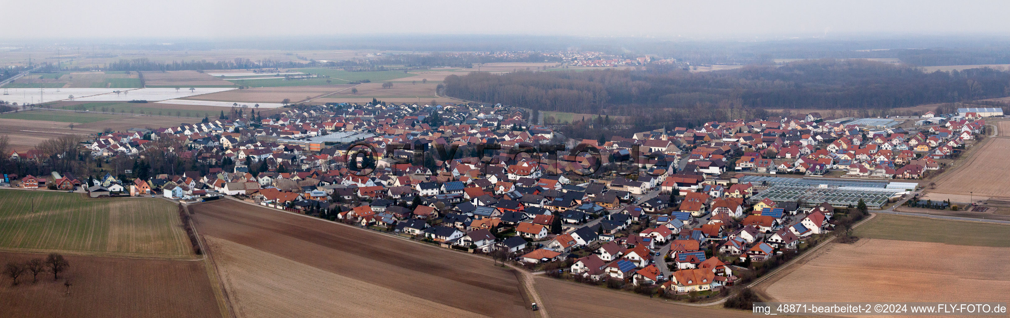 Panorama in Kuhardt in the state Rhineland-Palatinate, Germany