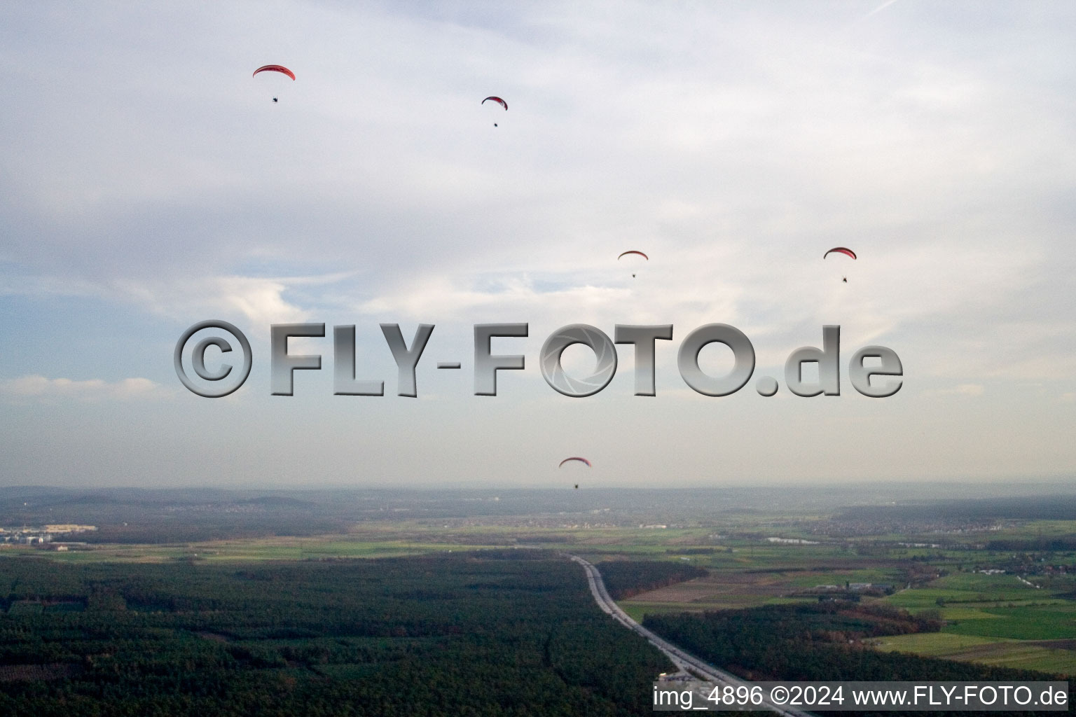 Hockenheim in the state Baden-Wuerttemberg, Germany from the drone perspective