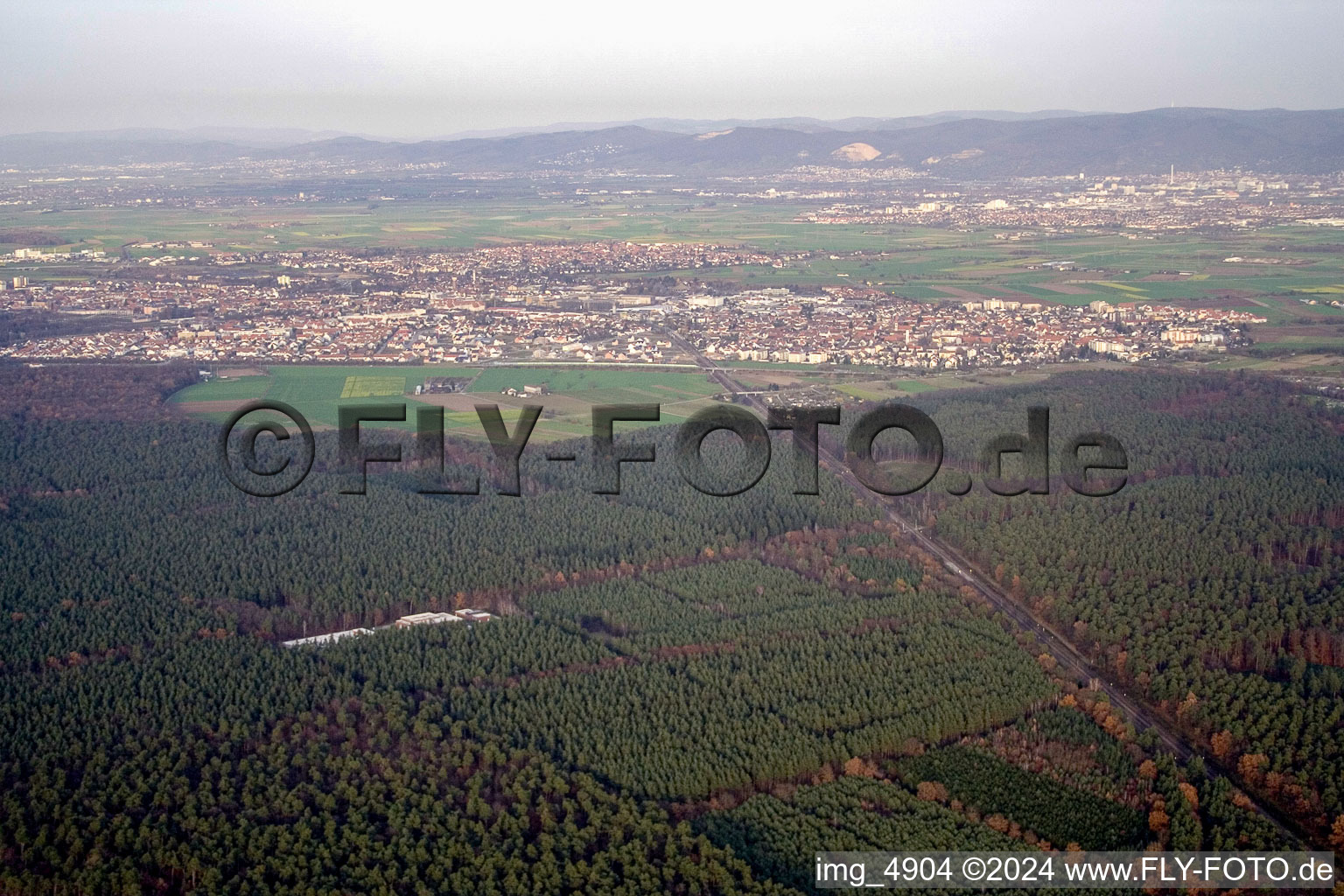 From the south in Schwetzingen in the state Baden-Wuerttemberg, Germany