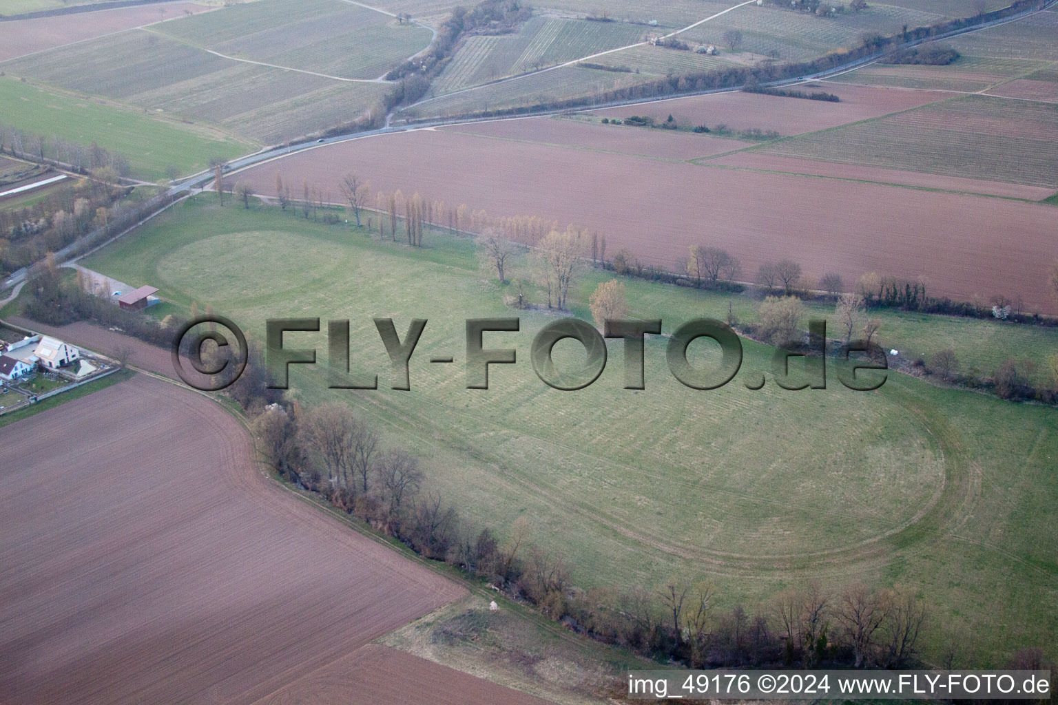 Racetrack in the district Billigheim in Billigheim-Ingenheim in the state Rhineland-Palatinate, Germany