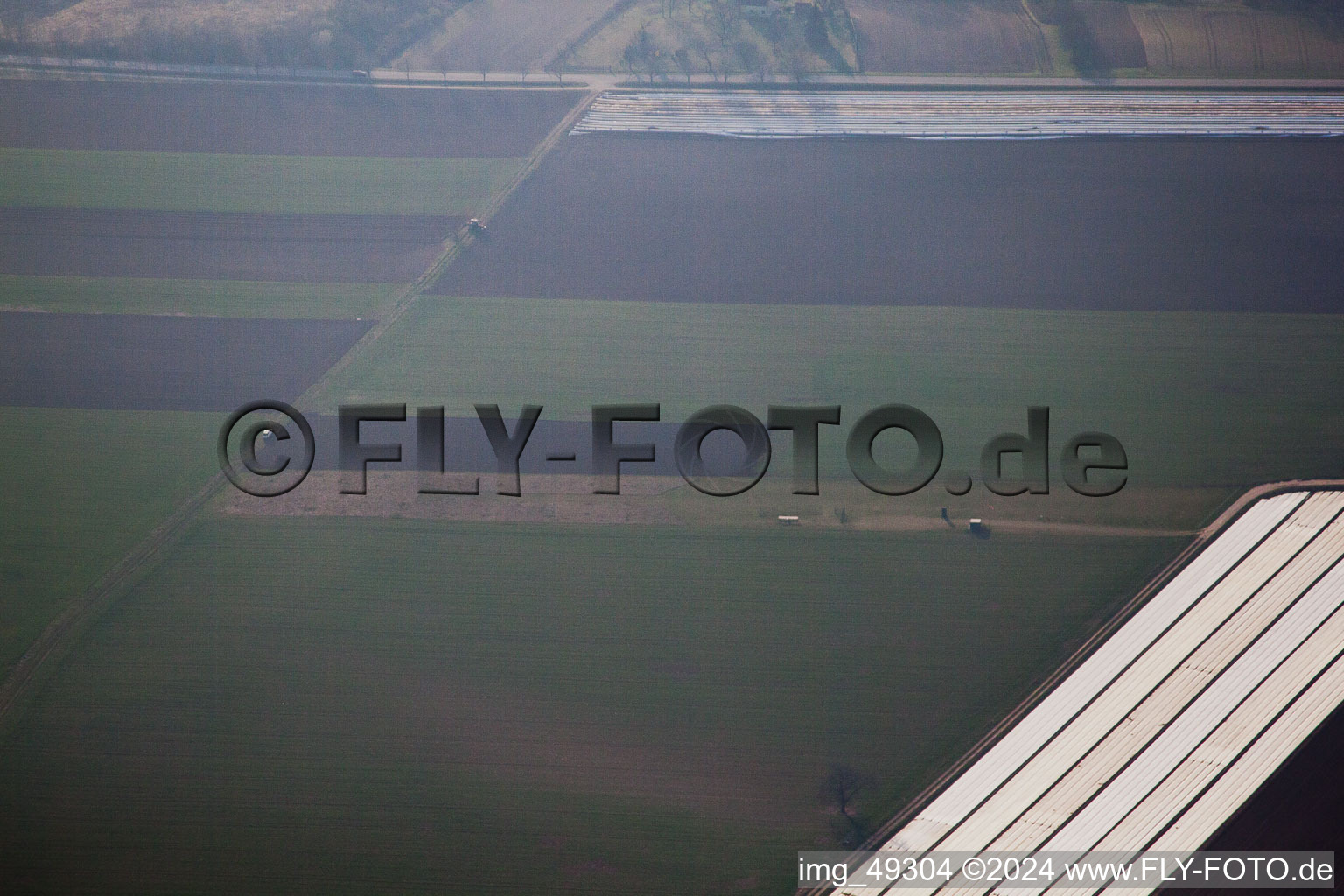 Model airfield in Lingenfeld in the state Rhineland-Palatinate, Germany