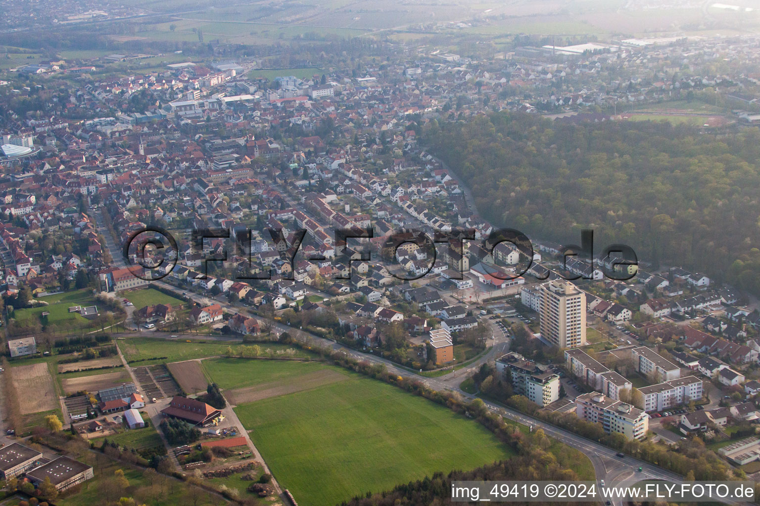 Heidelberg Street in Wiesloch in the state Baden-Wuerttemberg, Germany