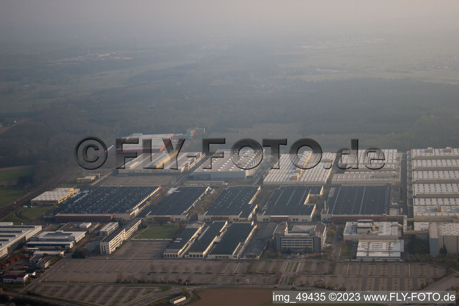 Industrial area, Heidelberger Druckmaschinen AG in Walldorf in the state Baden-Wuerttemberg, Germany