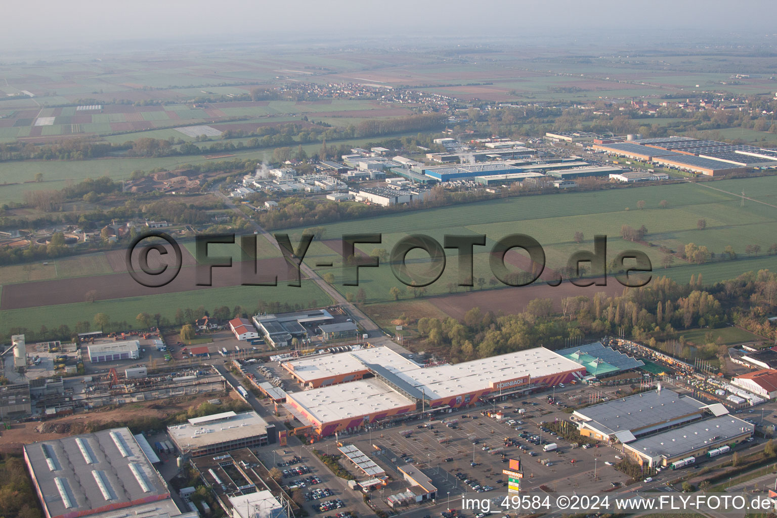 Bornheim, industrial area in Landau in der Pfalz in the state Rhineland-Palatinate, Germany