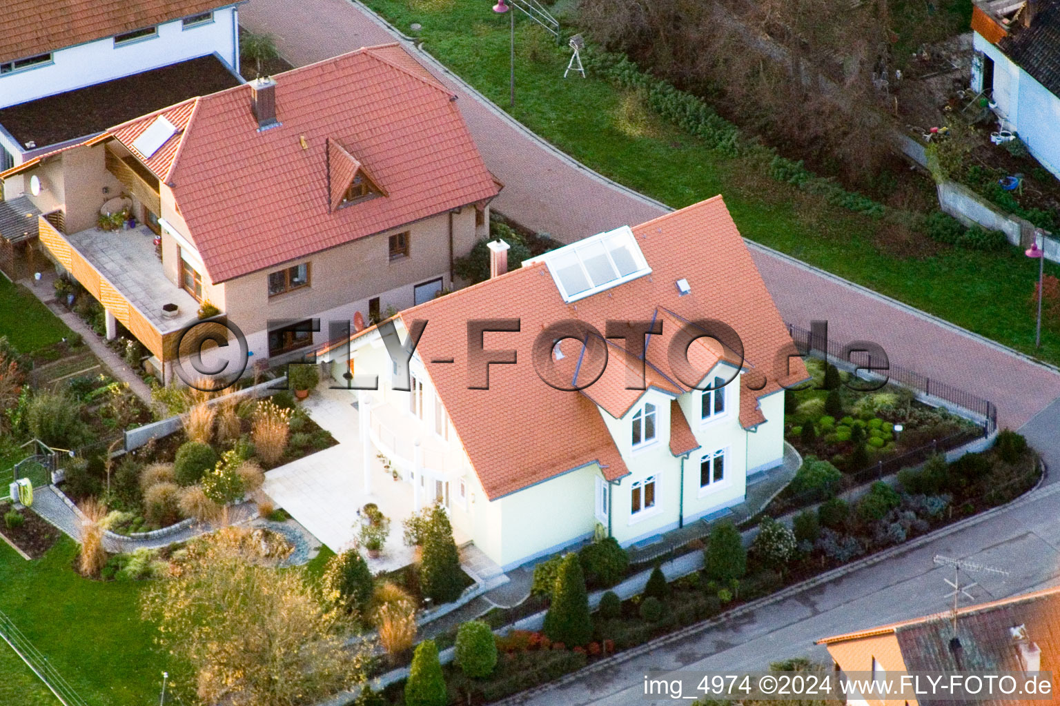 Minfeld in the state Rhineland-Palatinate, Germany out of the air