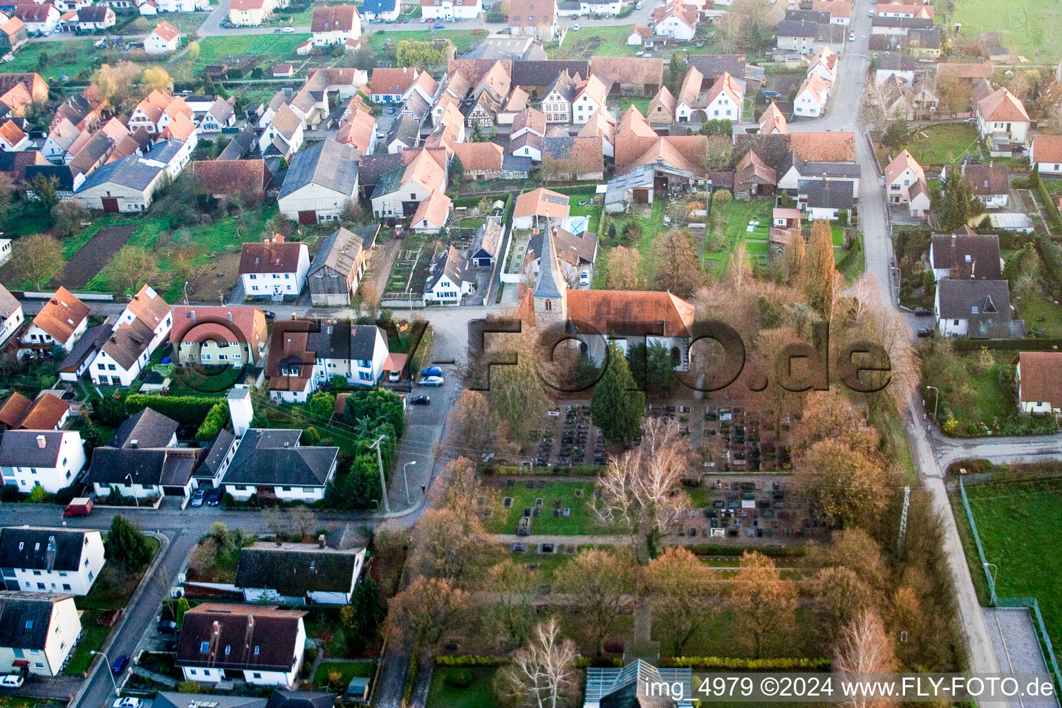 Kirchstr in Freckenfeld in the state Rhineland-Palatinate, Germany