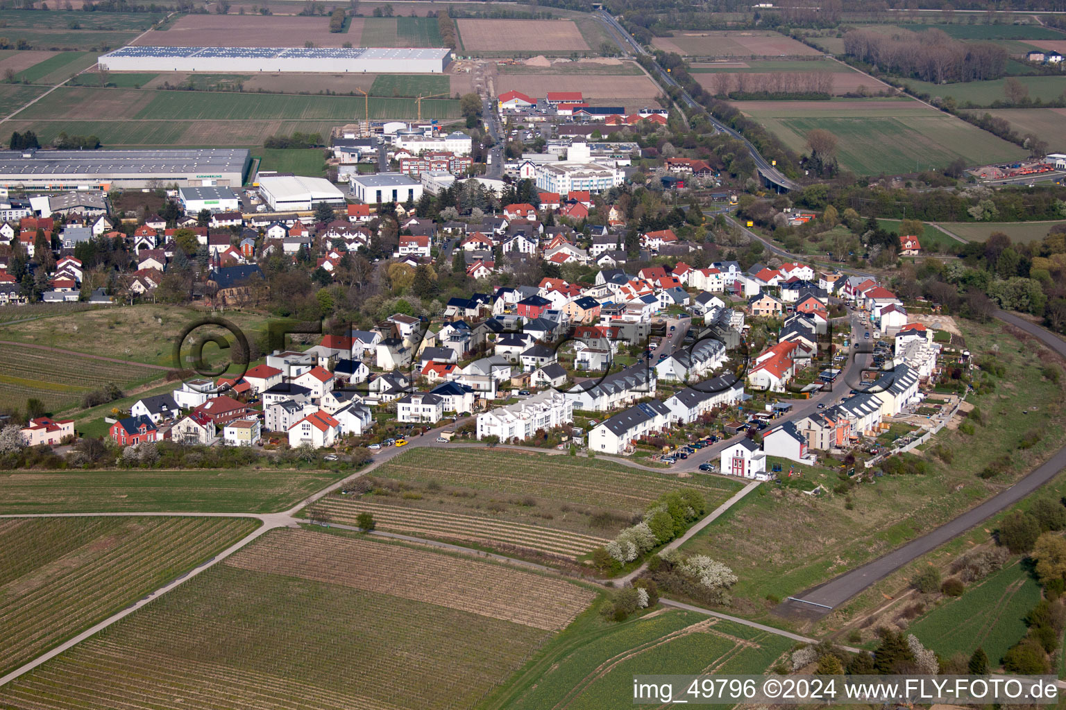 Mainz-Bodenheim, new development area in Bodenheim in the state Rhineland-Palatinate, Germany