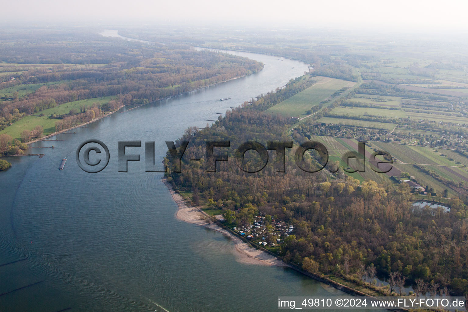 Oppenheim in the state Rhineland-Palatinate, Germany from the plane