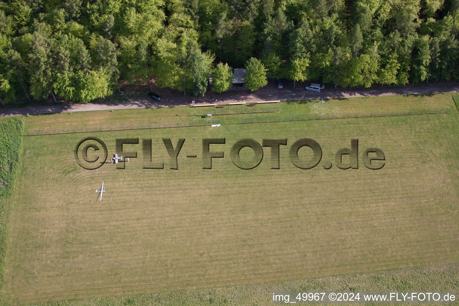 Model airfield of MSC Rülzheim from the north in Rülzheim in the state Rhineland-Palatinate, Germany