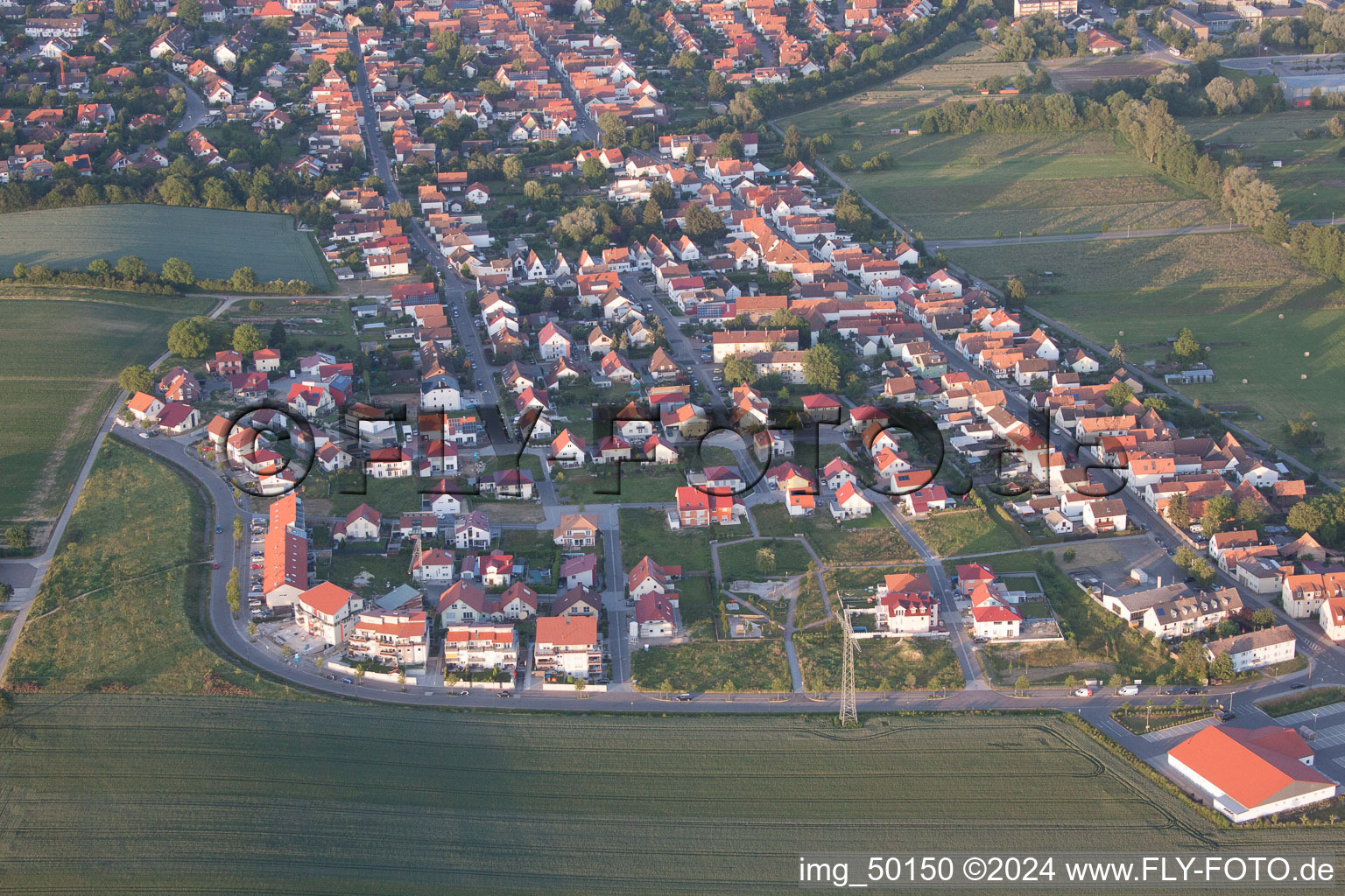 Kandel in the state Rhineland-Palatinate, Germany out of the air