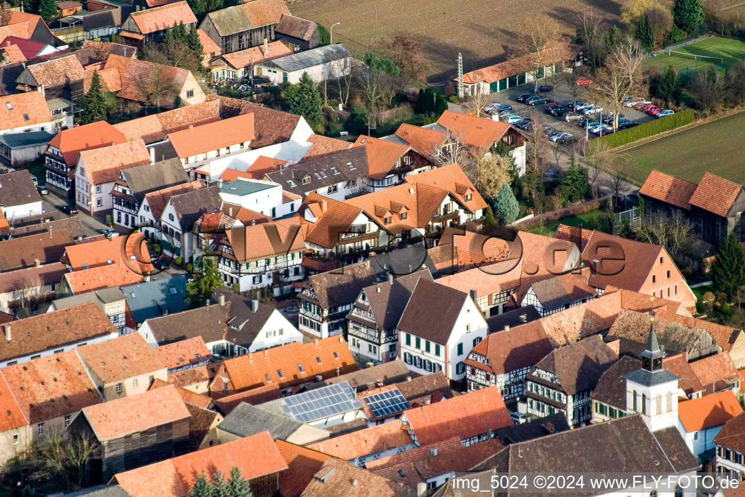 Complex of the hotel building Hotel Zur Krone in the district Hayna in Herxheim bei Landau (Pfalz) in the state Rhineland-Palatinate