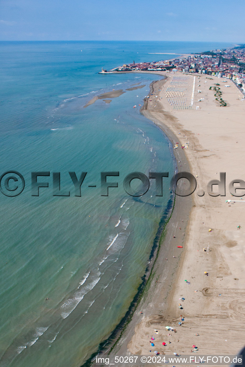 Porto Falconera in the state Veneto, Italy from above