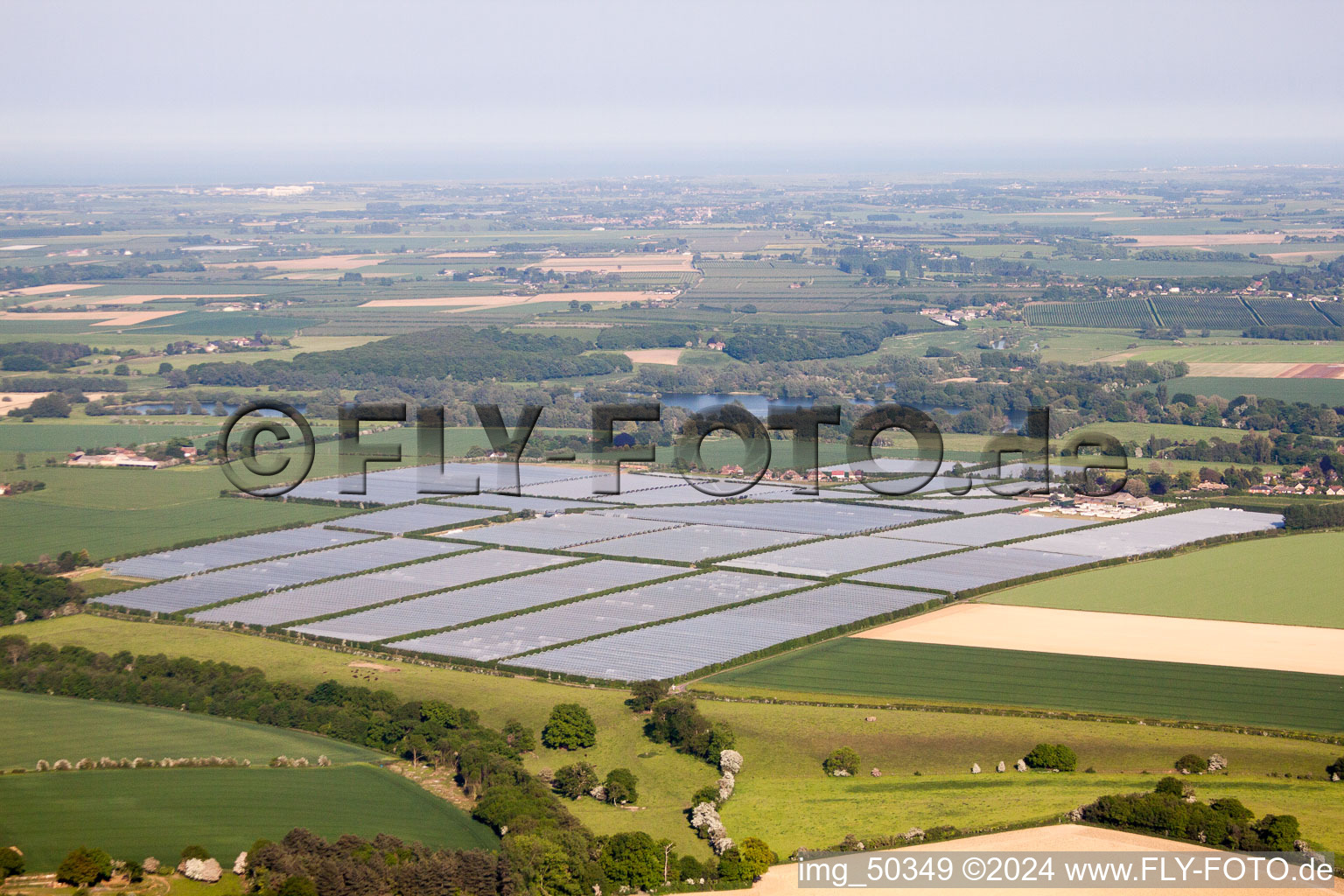 Aerial photograpy of Fordwich in the state England, Great Britain