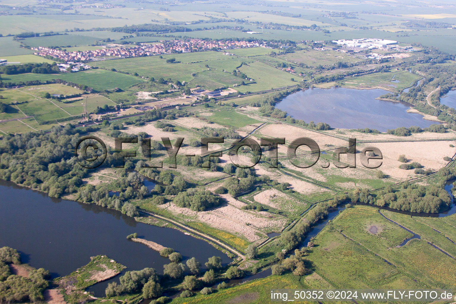 Oblique view of Fordwich in the state England, Great Britain