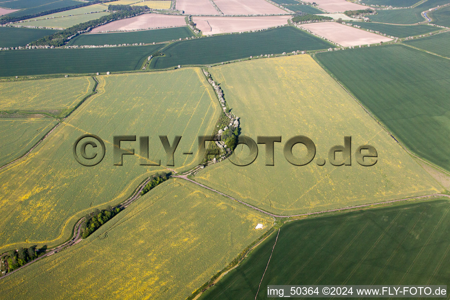 Aerial photograpy of Chislet in the state England, Great Britain