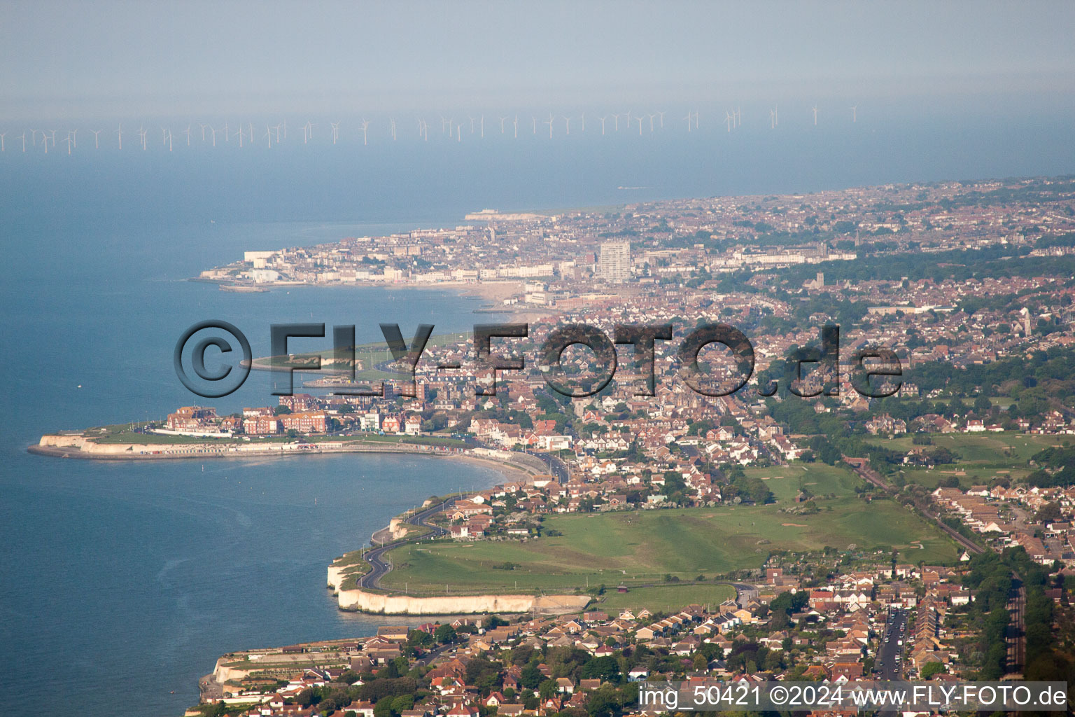 Birchington-on-Sea in the state England, Great Britain out of the air