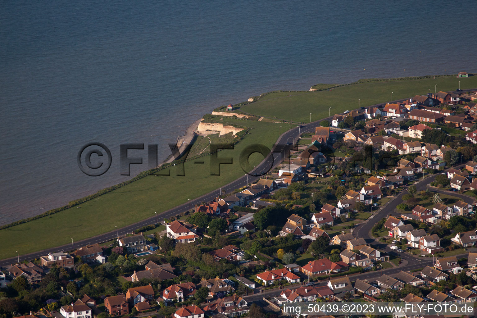 Bird's eye view of Birchington in the state England, Great Britain