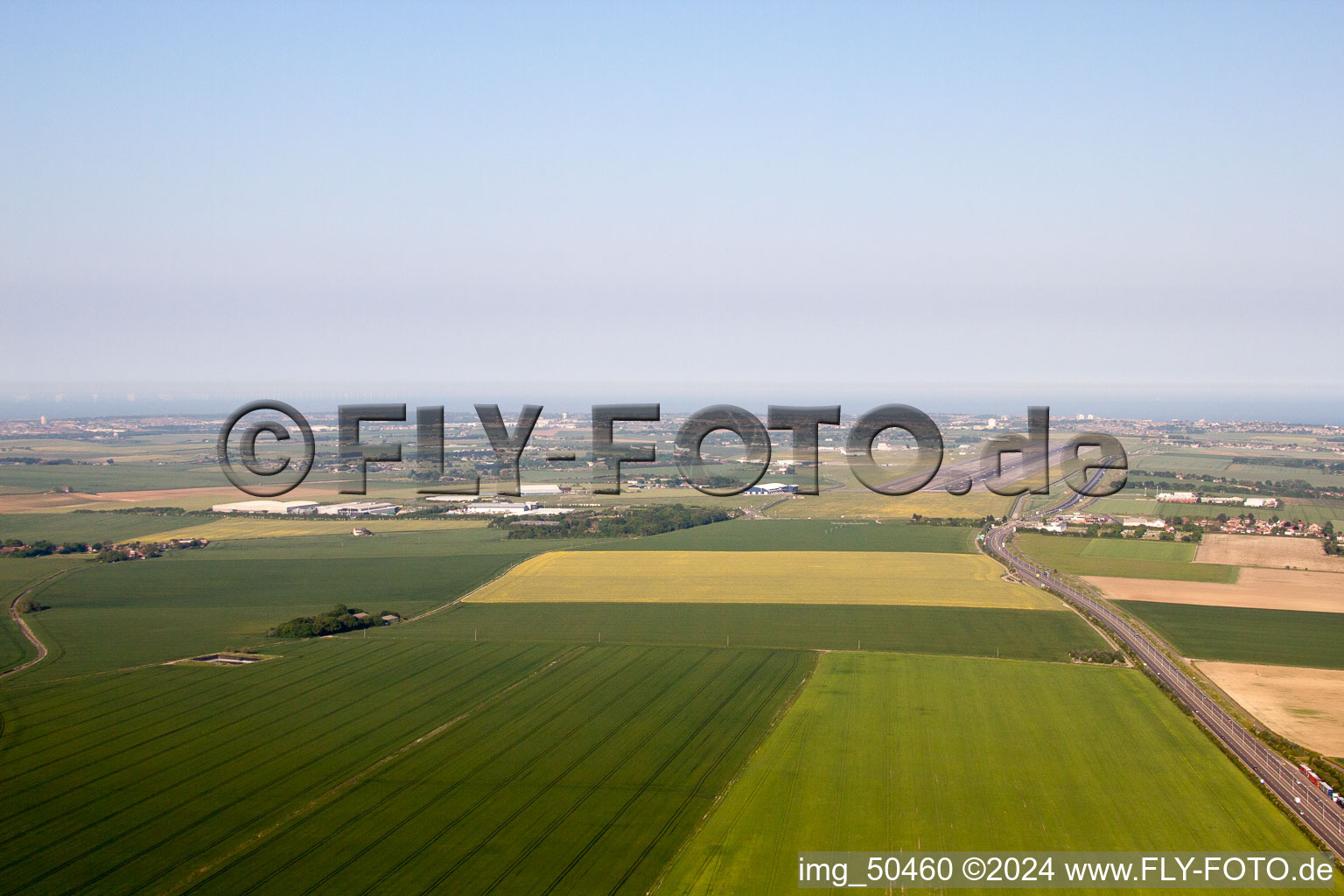 Oblique view of Monkton in the state England, Great Britain