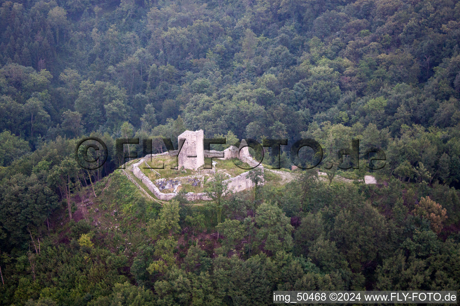 Aerial photograpy of Solimbergo in the state Friuli Venezia Giulia, Italy