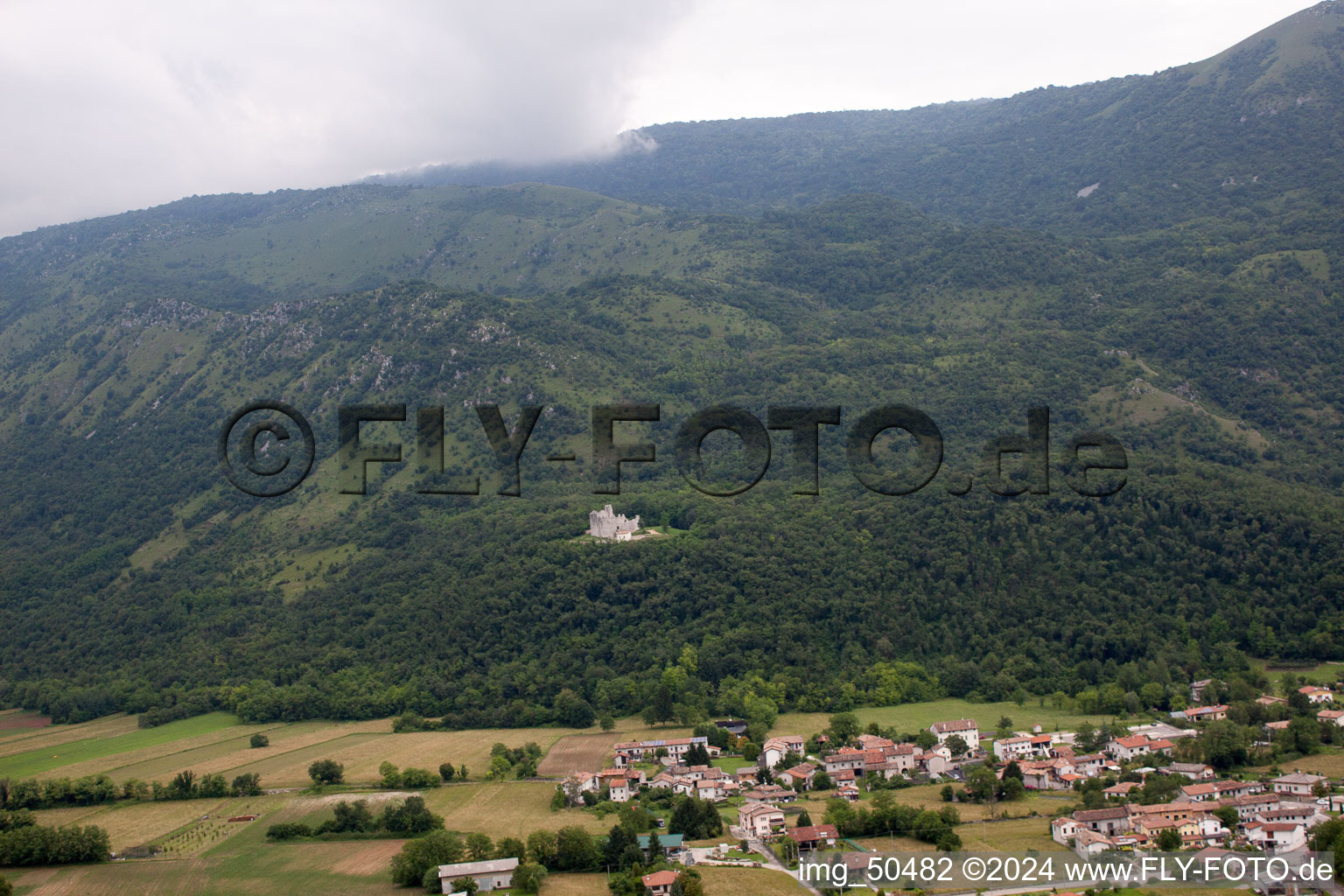 Toppo in the state Friuli Venezia Giulia, Italy from above