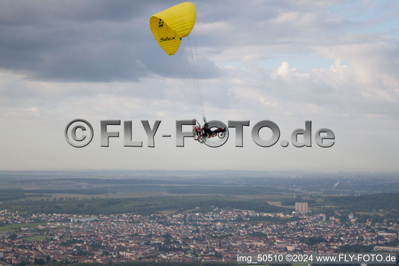 Aerial photograpy of Thionville in the state Moselle, France