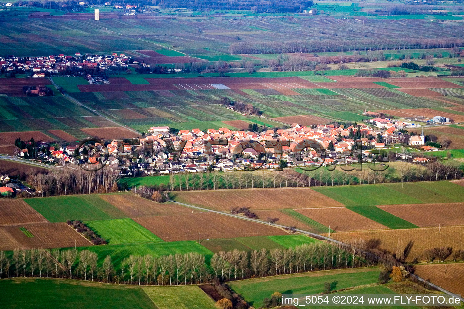 Village view in Altdorf in the state Rhineland-Palatinate, Germany