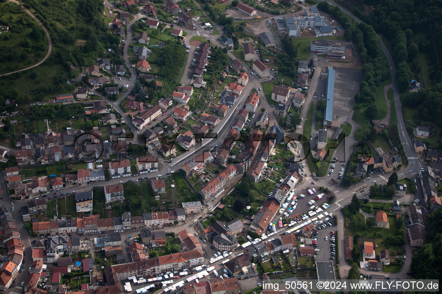 Ottange in the state Moselle, France out of the air